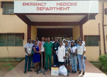 Students of the Geography Department OAU Donate to the Emergency Medicine Department, OAUTHC