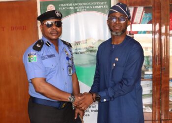 Area Commander ACP Sola Ogunwale Visits OAUTHC to Strengthen Security Collaboration