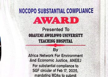 NOCOPO Substantial Compliance Award